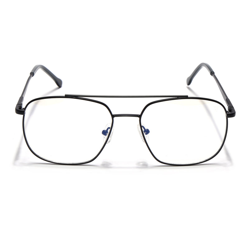 Voyage Black Wayfarer Eyeglasses for Men & Women (73016FMG7086-C1)