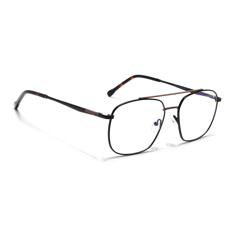 Voyage Black & Brown Wayfarer Eyeglasses for Men & Women (73016FMG7087-C2)