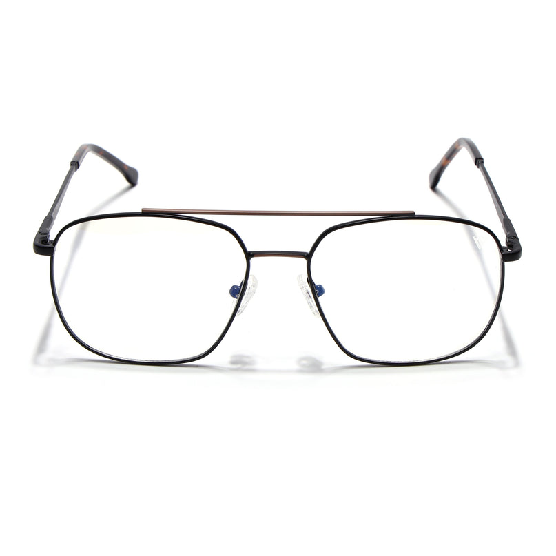 Voyage Black & Brown Wayfarer Eyeglasses for Men & Women (73016FMG7087-C2)