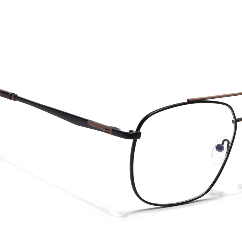 Voyage Black & Brown Wayfarer Eyeglasses for Men & Women (73016FMG7087-C2)