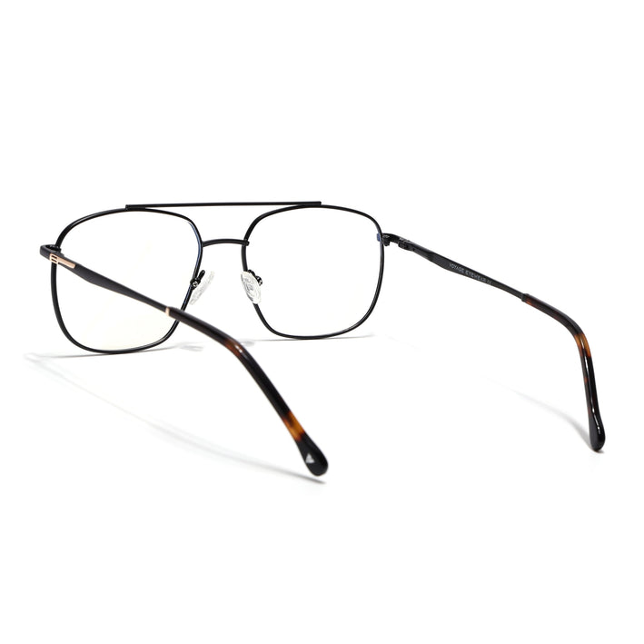 Voyage Golden & Black Wayfarer Eyeglasses for Men & Women (73016FMG7088-C3)