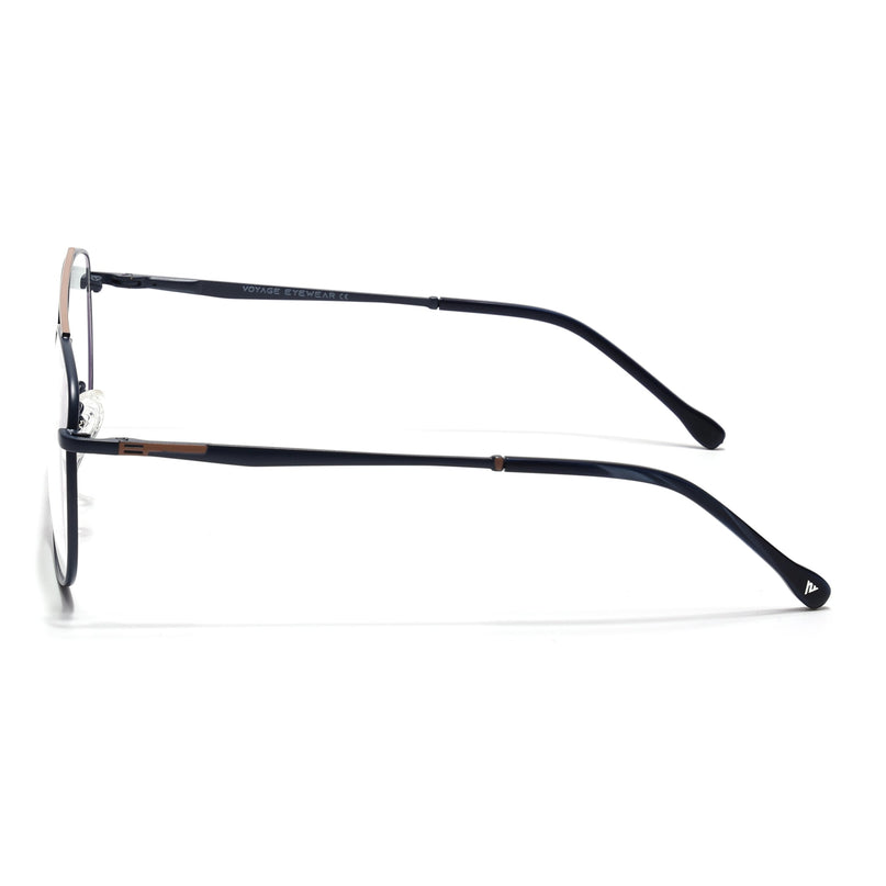 Voyage Blue & Brown Wayfarer Eyeglasses for Men & Women (73016FMG7090-C5)