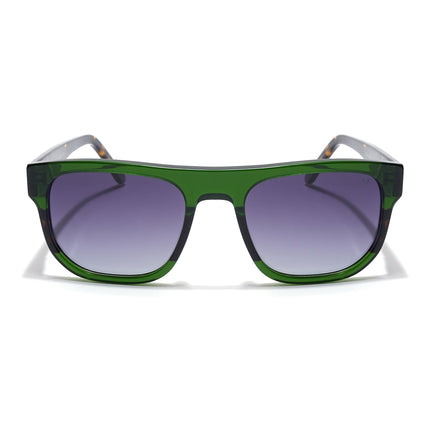 Voyage Select Square Polarized Sunglasses (Grey Lens | Green Frame - SLPMG5987)