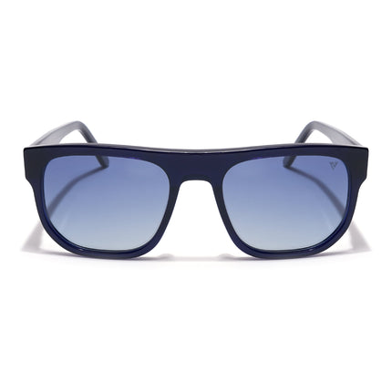 Voyage Select Square Polarized Sunglasses (Grey Lens | Shine Blue Frame - SLPMG5988)