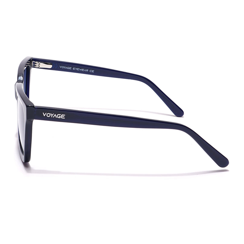 Voyage Select Square Polarized Sunglasses (Grey Lens | Navy Blue Frame - SLPMG5971)