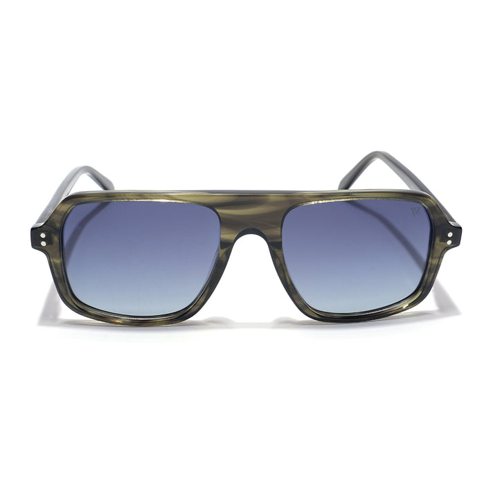 Voyage Select Square Polarized Sunglasses (Grey Lens | Olive Frame - SLPMG5986)