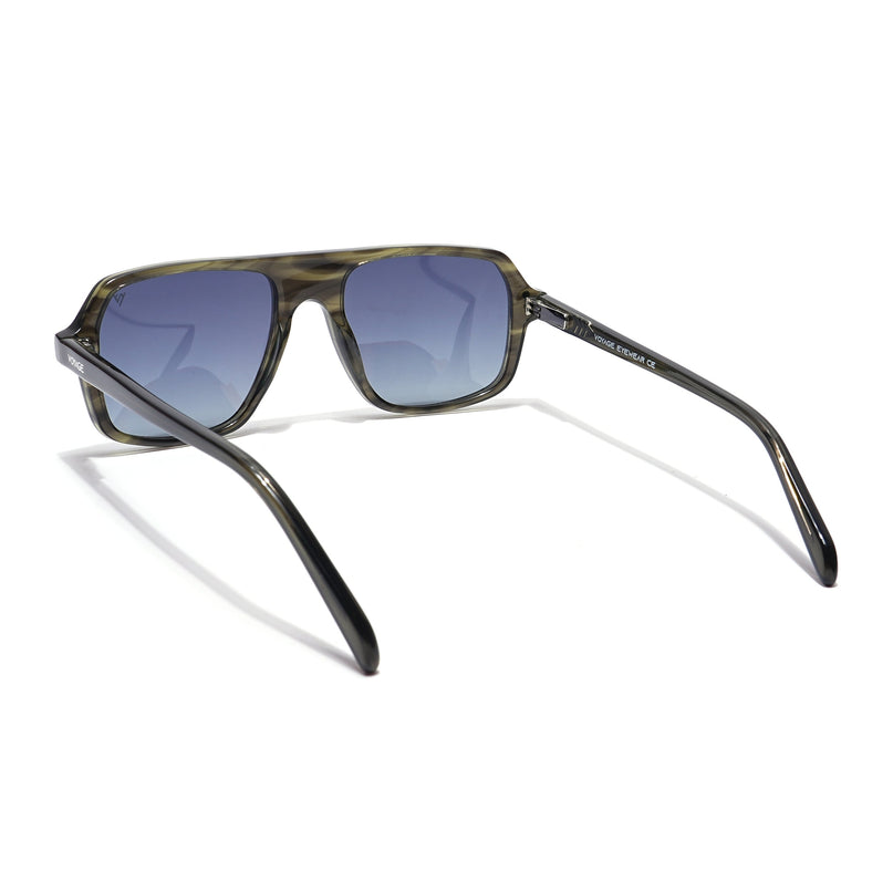 Voyage Select Square Polarized Sunglasses (Grey Lens | Olive Frame - SLPMG5986)