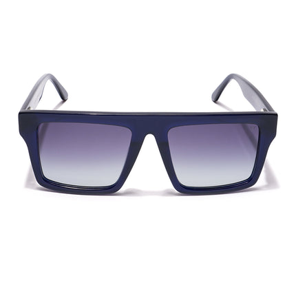 Voyage Select Square Polarized Sunglasses (Grey Lens | Navy Blue Frame - SLPMG5973)