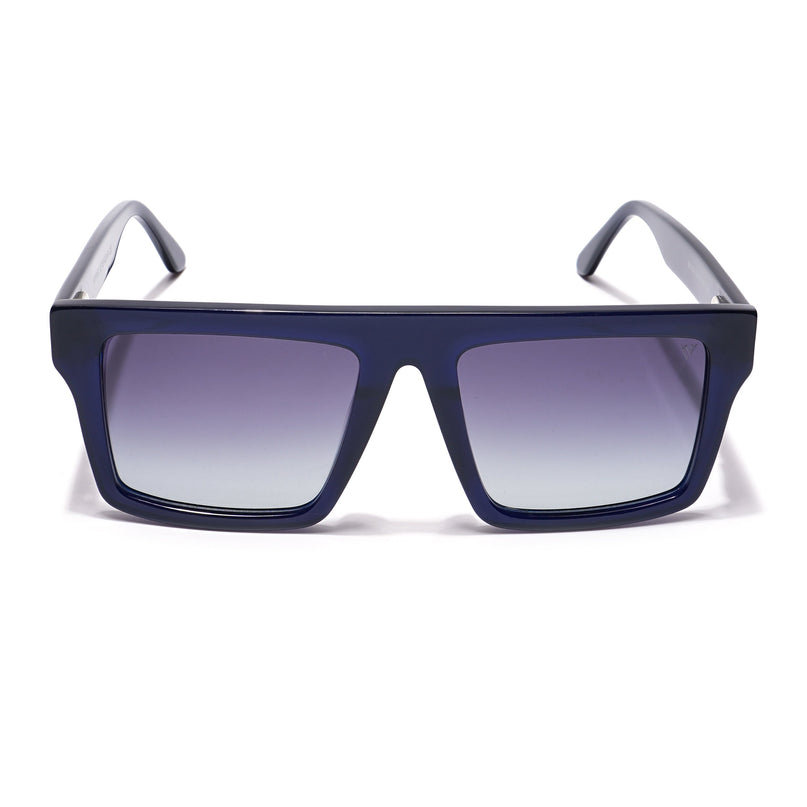 Voyage Select Square Polarized Sunglasses (Grey Lens | Navy Blue Frame - SLPMG5973)
