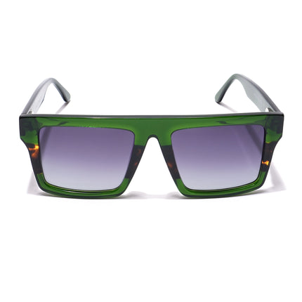 Voyage Select Square Polarized Sunglasses (Grey Lens | Green Frame - SLPMG5975)