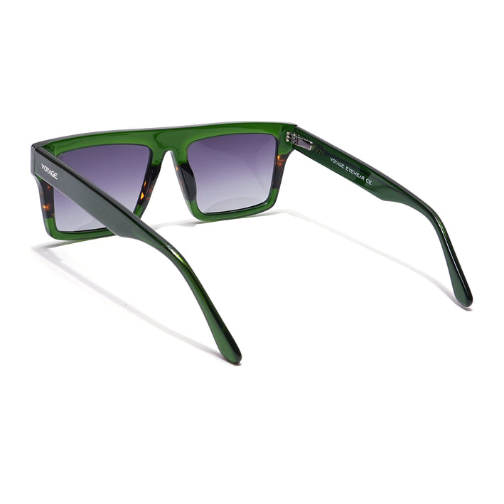 Voyage Select Square Polarized Sunglasses (Grey Lens | Green Frame - SLPMG5975)