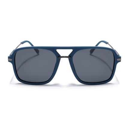 Eyejack Blue Wayfarer Polarized Sunglasses for Men & Women (7503PCL1279)