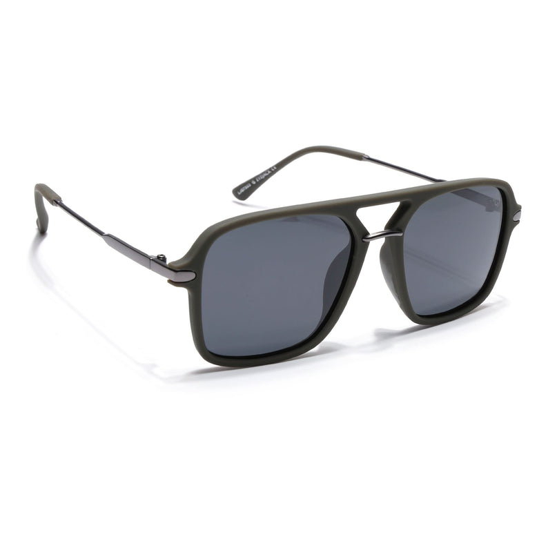 Eyejack Olive Wayfarer Polarized Sunglasses for Men & Women (7503PCL1280)