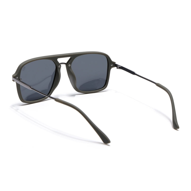 Eyejack Olive Wayfarer Polarized Sunglasses for Men & Women (7503PCL1280)