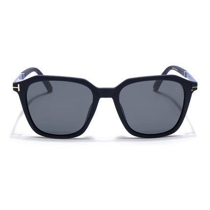 Eyejack Navy Blue Square Polarized Sunglasses for Men & Women (7524PCL1269)