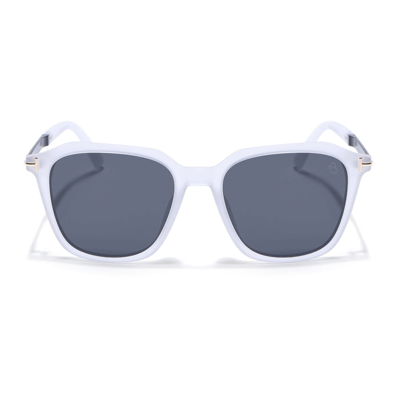 Eyejack Transparent Square Polarized Sunglasses for Men & Women (7524PCL1275)