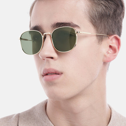 The OG | Green-Gold Round Sunglasses MG2973