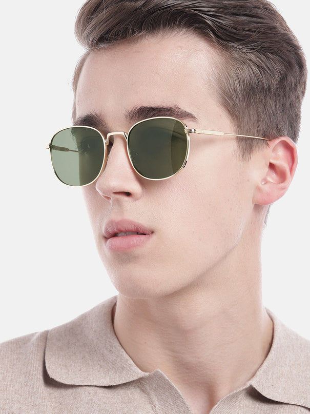 The OG | Green-Gold Round Sunglasses MG2973