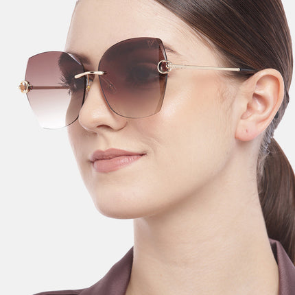 Elara | Dark Brown Over Size Sunglasses MG2883