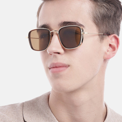 Rogue | Retro Square Brown Sunglasses MG2969
