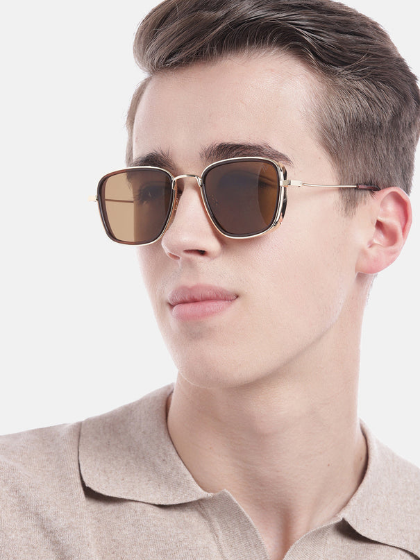 Rogue | Retro Square Brown Sunglasses MG2969