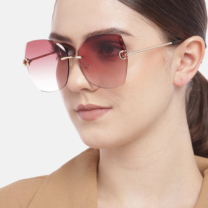 Elara | Red Over Size Sunglasses MG2882