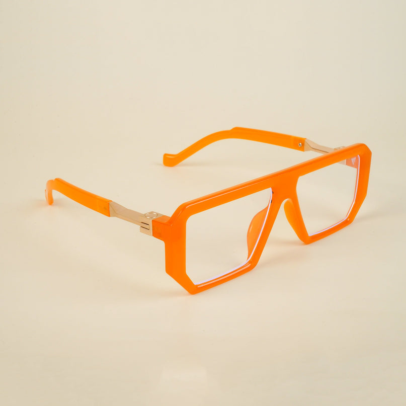 Voyage Goat Orange Wayfarer Eyeglasses for Men & Women - MG4645-C2