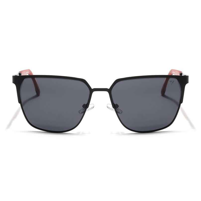 Black Square Polarized Sunglasses - PMG4282