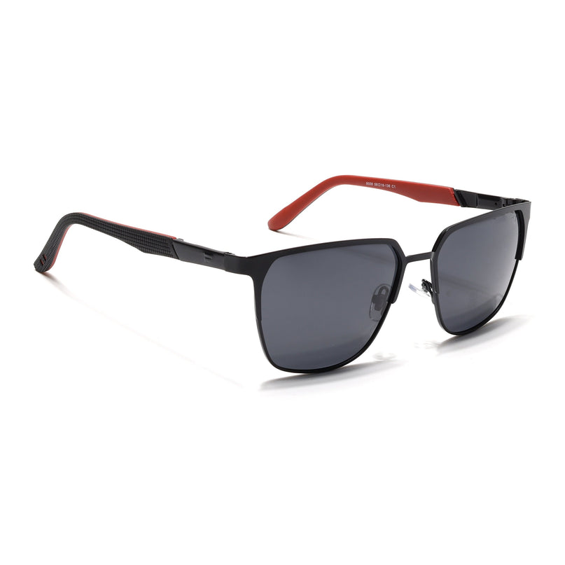 Black Square Polarized Sunglasses - PMG4282