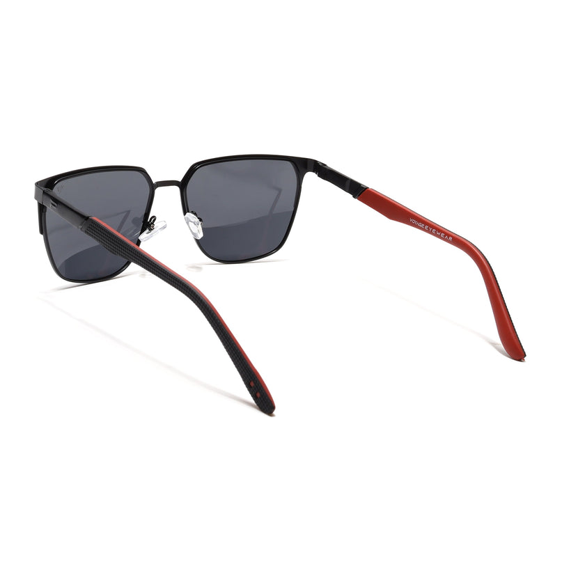 Black Square Polarized Sunglasses - PMG4282