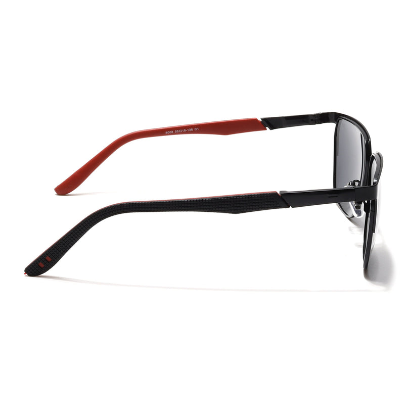 Black Square Polarized Sunglasses - PMG4282