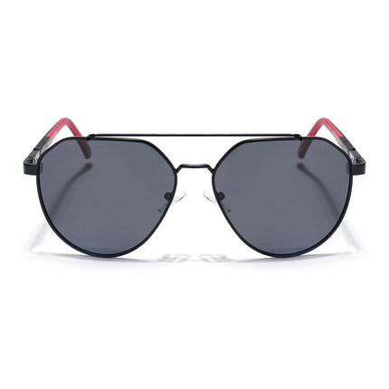 Black Aviator Polarized Sunglasses - PMG4286