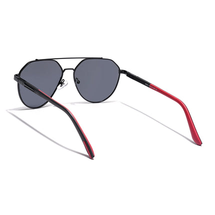 Black Aviator Polarized Sunglasses - PMG4286