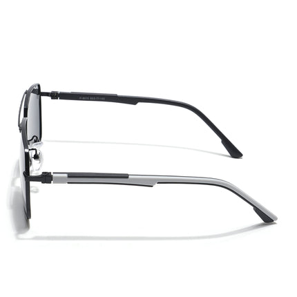Eyejack Aviator Polarized Sunglasses for Men & Women (Black Lens | Black Frame - 8015PCL752)