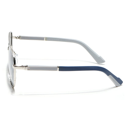 Eyejack Silver Aviator Polarized Sunglasses for Men & Women (8017PCL877)