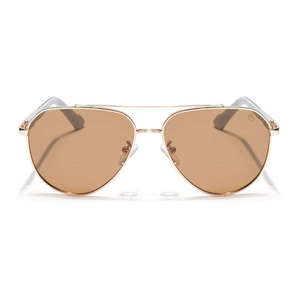 Rover - Golden Aviator Polarized Sunglasses (8017PCL878)