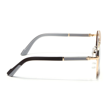 Aviator Polarized Sunglasses for Men & Women (Brown Lens | Golden Frame - PMG7247)