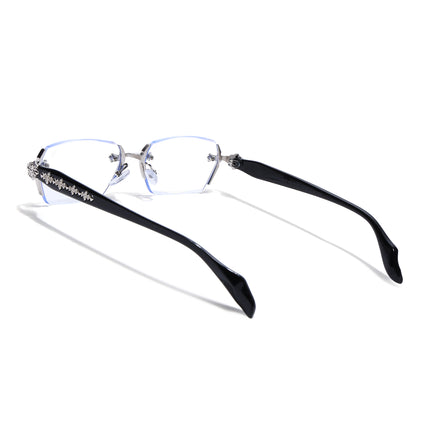 Voyage Silver Rimless Eyeglasses for Men & Women (8030FMG8193)