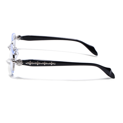 Voyage Silver Rimless Eyeglasses for Men & Women (8030FMG8193)