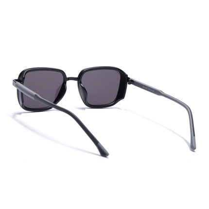 Eyejack Black Square Polarized Sunglasses for Men & Women (80809CL2128)