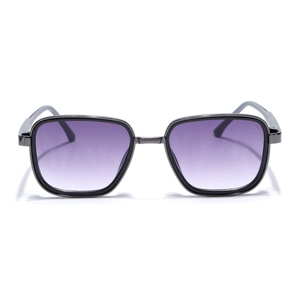 Eyejack Dark Grey Square Polarized Sunglasses for Men & Women (80809CL2129)