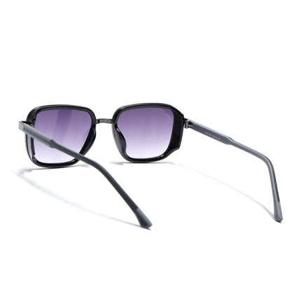 Eyejack Dark Grey Square Polarized Sunglasses for Men & Women (80809CL2129)