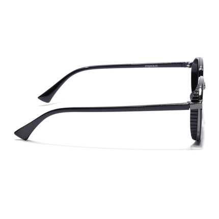 Eyejack Dark Grey Hexagonal Polarized Sunglasses for Men & Women (80745CL2133)