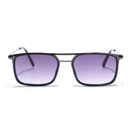 Eyejack Dark Grey Rectangle Polarized Sunglasses for Men & Women (80768CL2132)