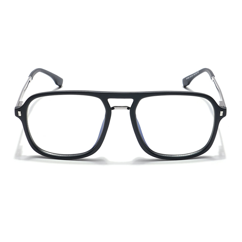 Voyage Veloura Select Matt Black Wayfarer Eyeglasses for Men & Women - SLMG6187-C1