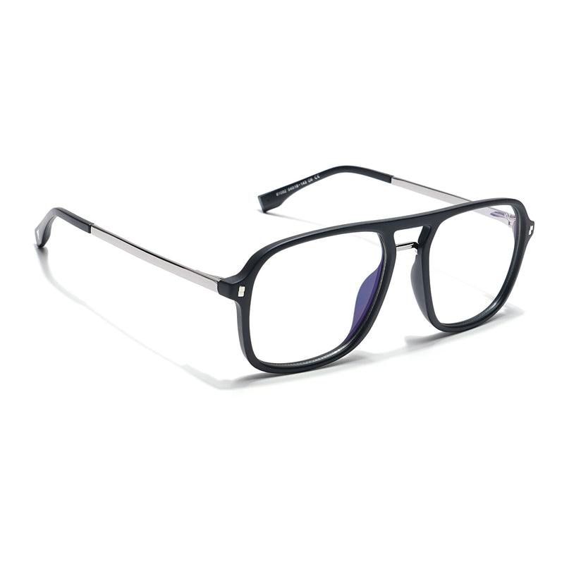 Voyage Veloura Select Matt Black Wayfarer Eyeglasses for Men & Women - SLMG6187-C1