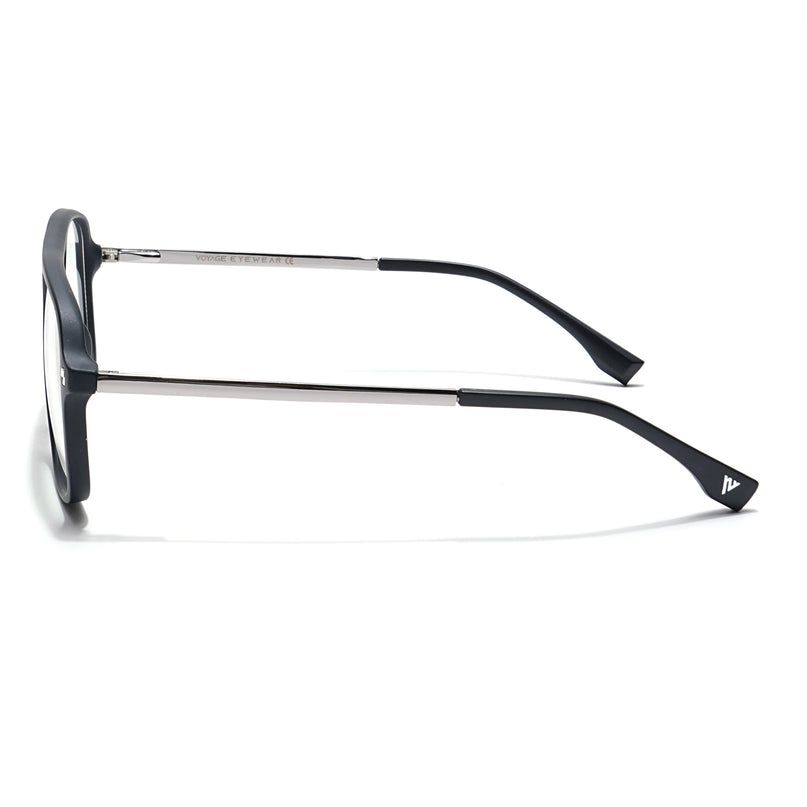 Voyage Veloura Select Matt Black Wayfarer Eyeglasses for Men & Women - SLMG6187-C1