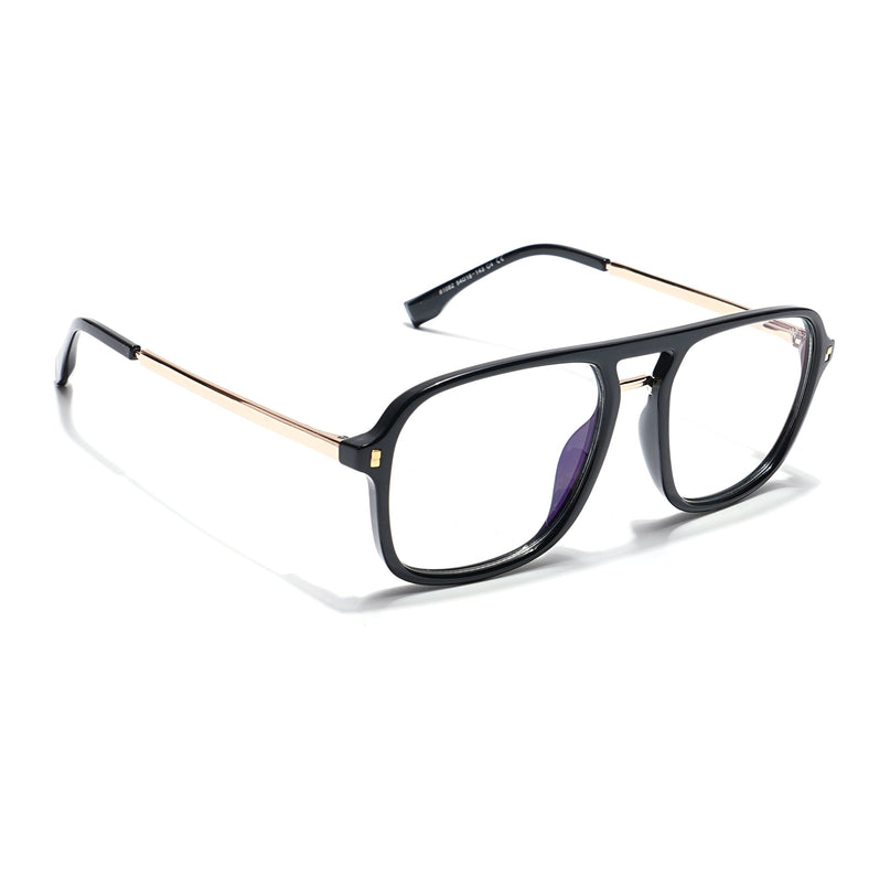 Voyage Veloura Select Shine Black Wayfarer Eyeglasses for Men & Women - SLMG6188-C2