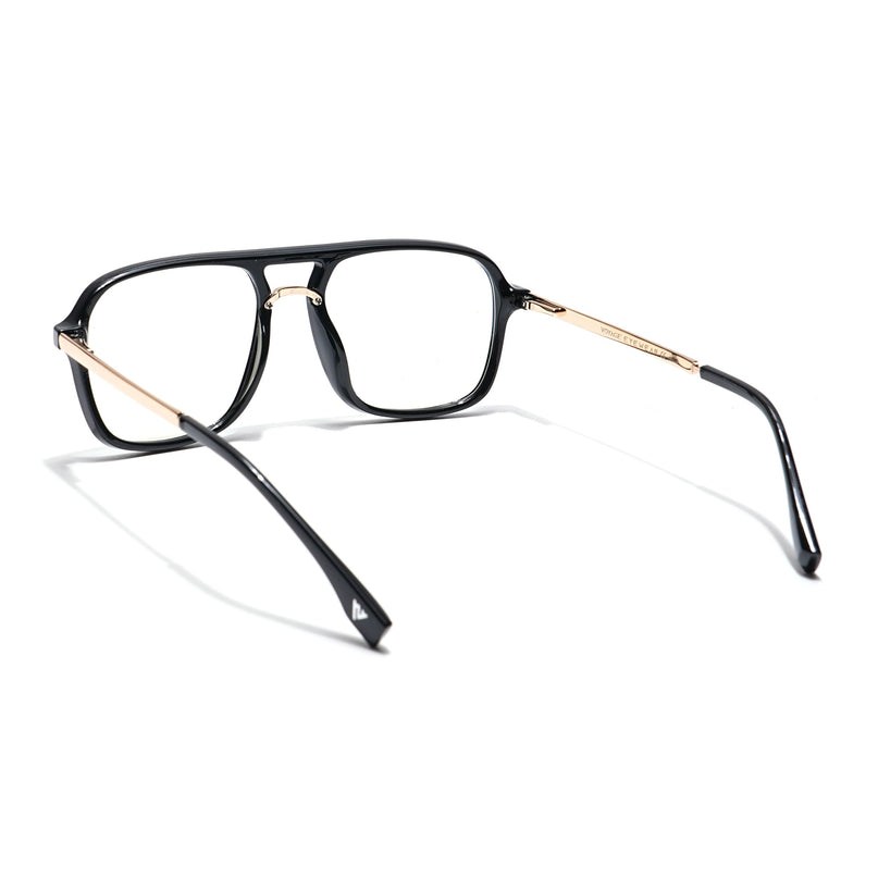 Voyage Veloura Select Shine Black Wayfarer Eyeglasses for Men & Women - SLMG6188-C2