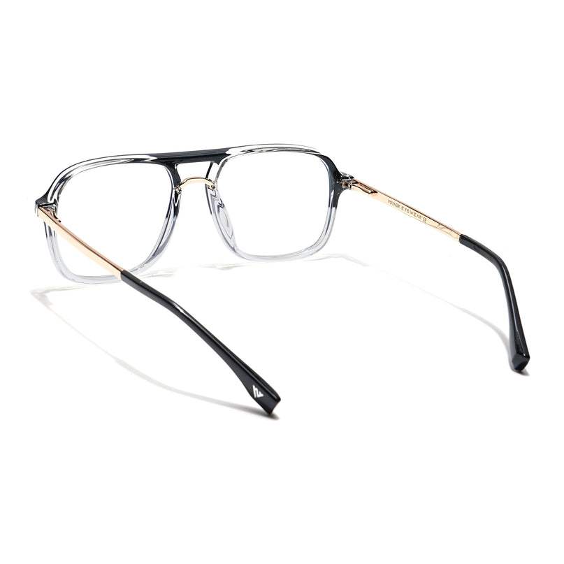 Voyage Veloura Select Black & Transparent Wayfarer Eyeglasses for Men & Women - SLMG6189-C3